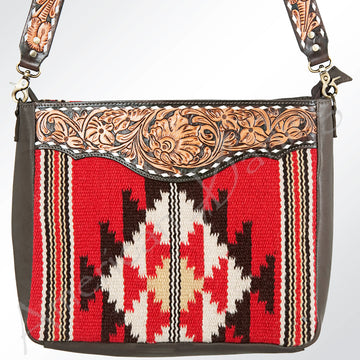 American Darling Crossbody Saddle Blanket Genuine Leather Western Women Bag Handbag Purse | Travel Bags College Casual